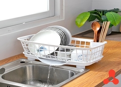 RỔ ÚP CHÉN DĨA CÓ KHAY ĐỰNG NƯỚC