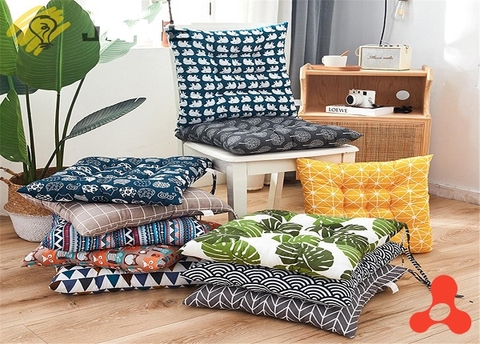ĐỆM LÓT GHẾ NGỒI VUÔNG NHIỀU HỌA TIẾT